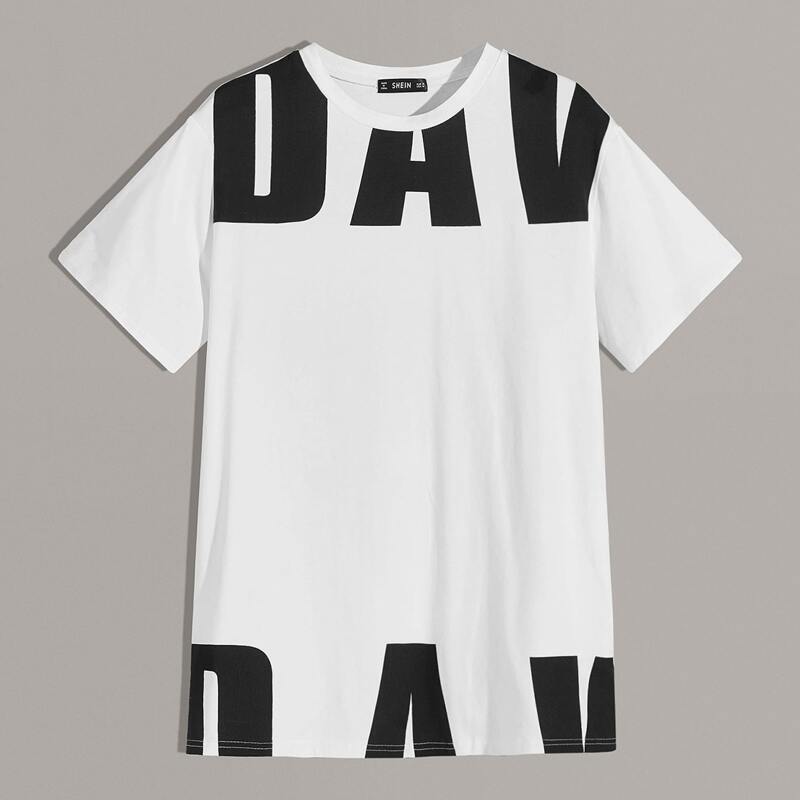 

Guys Letter Graphic Tee, White