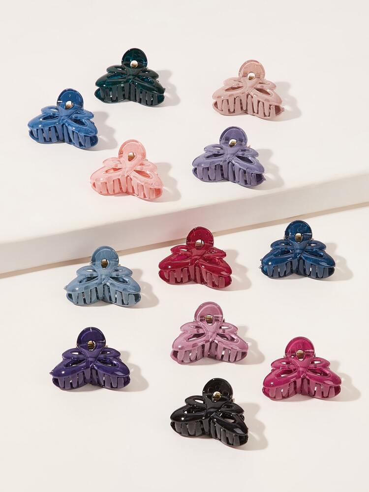 12pcs Butterfly Design Hair Claw