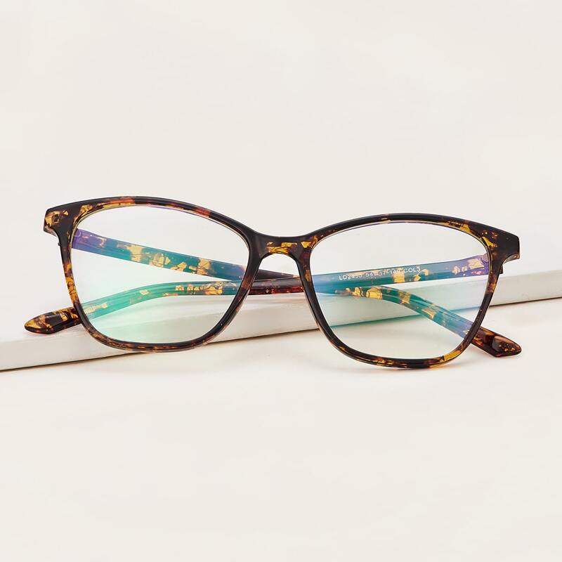 

Tortoiseshell Frame Glasses, Multicolor