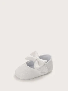 Zapatos de bebé niña con diseño de lazo - Blanco - Ver 5