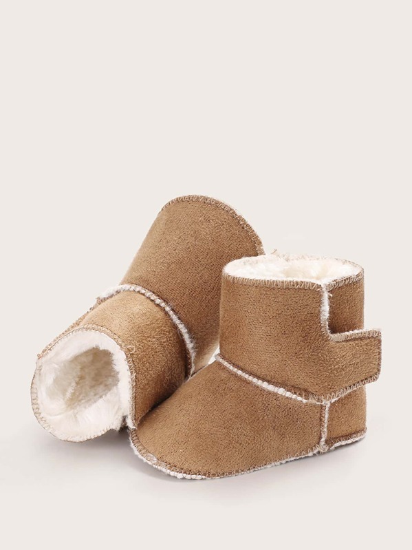 

Baby Boy Faux Fur Lined Boots, Brown