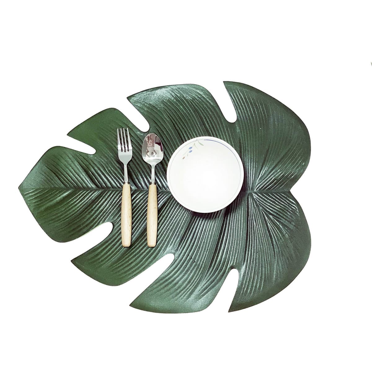 

1pc Tropical Leaf Shaped Placemat