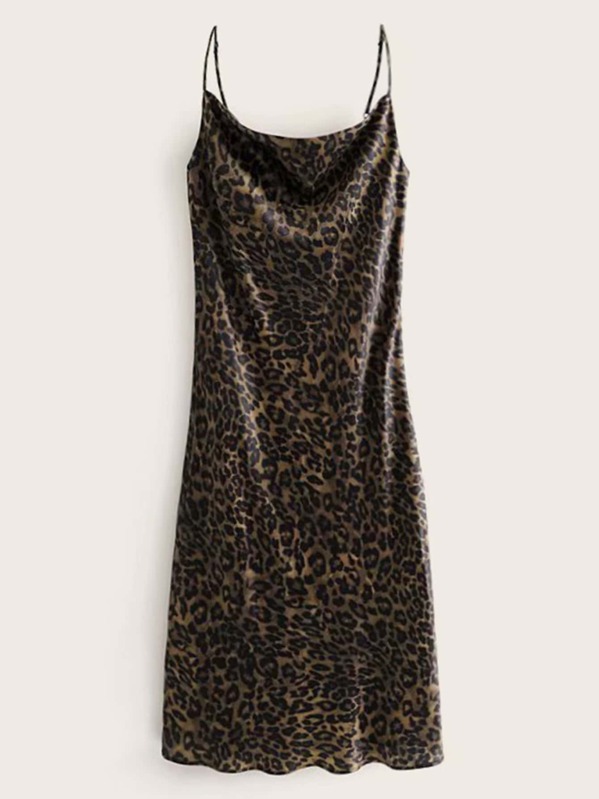 

Leopard Print Cami Dress, Multicolor