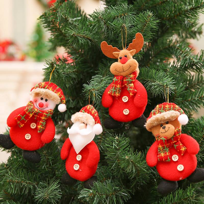 

1pc Christmas Tree Hanging Ornament, Red