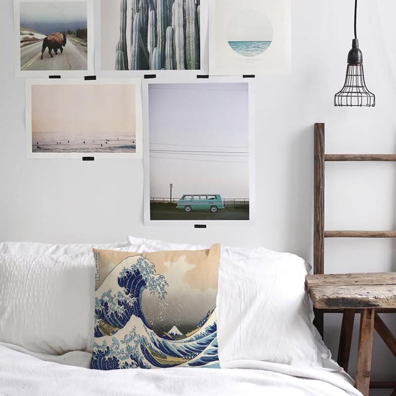 

Wave Pattern Cushion Cover, Multicolor