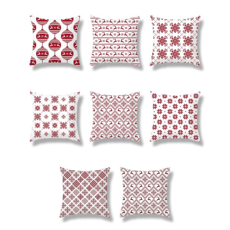 

1pc Simple Print Cushion Cover, Multicolor