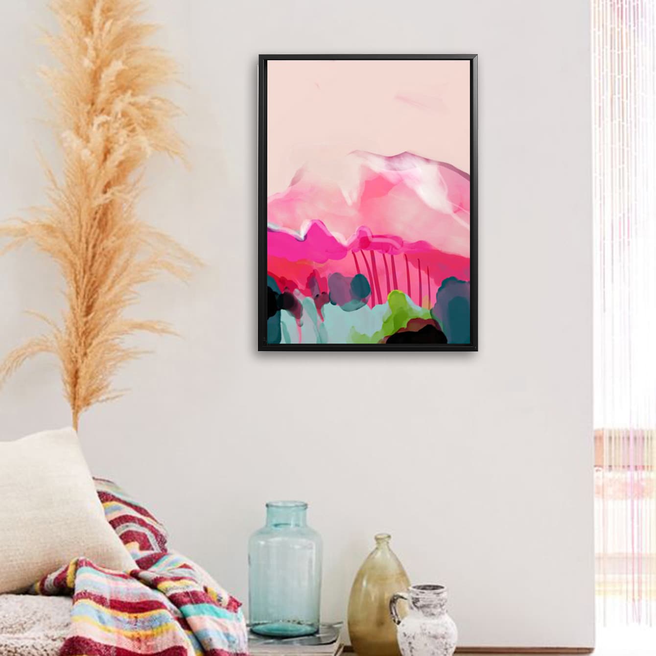 

Abstract Watercolor Pattern Wall Print Without Frame