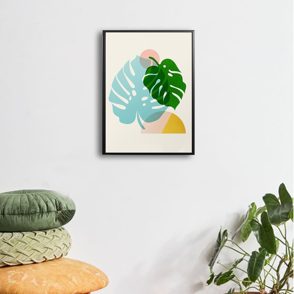 

Abstract Leaf Wall Art Print Without Frame