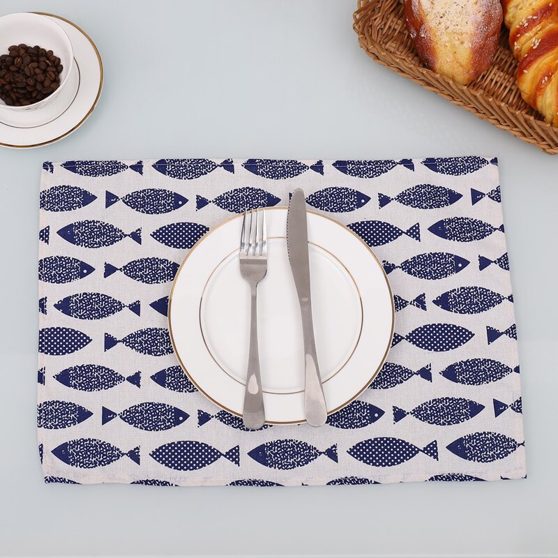 

1pc Fish Print Placemat