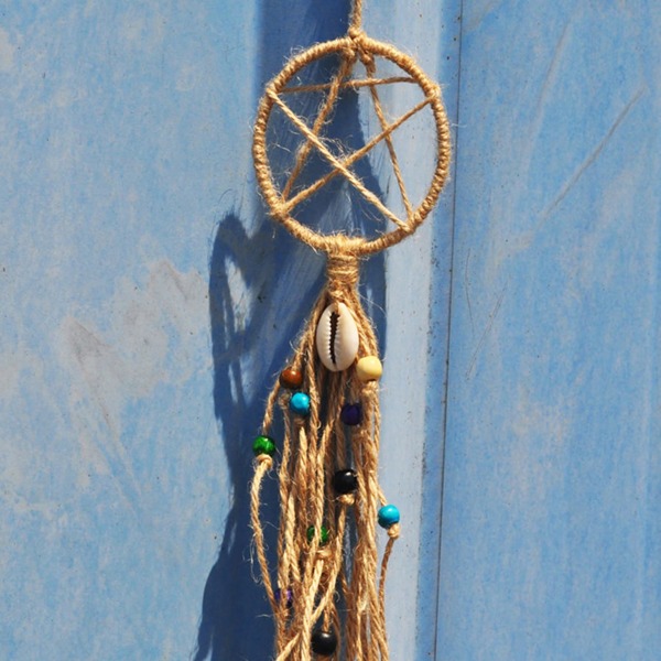 

Shell & Bead Decor Woven Dream Catcher