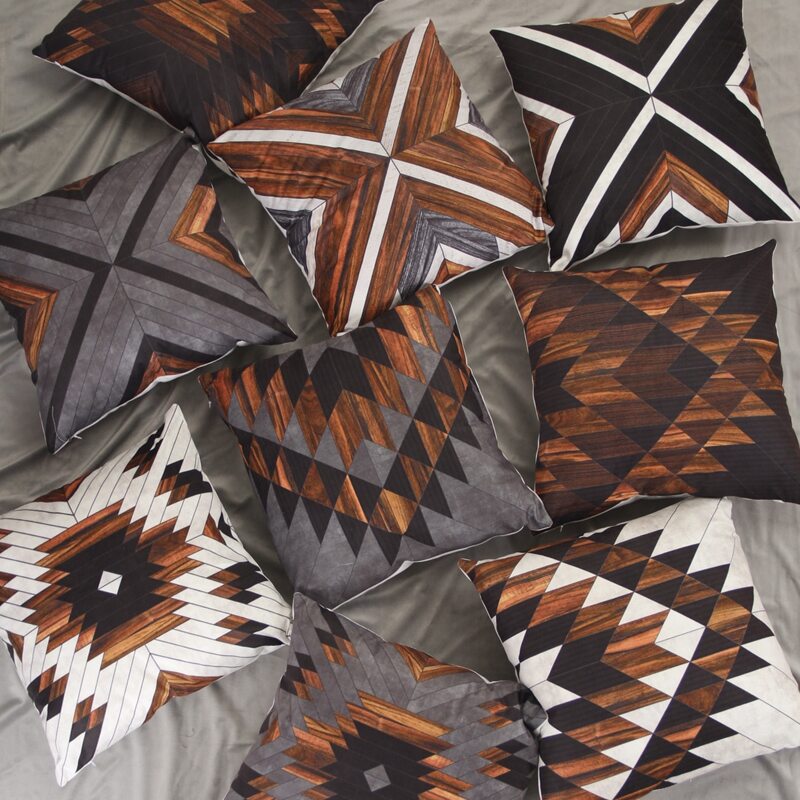 

1pc Geometric Pattern Cushion Cover, Multicolor