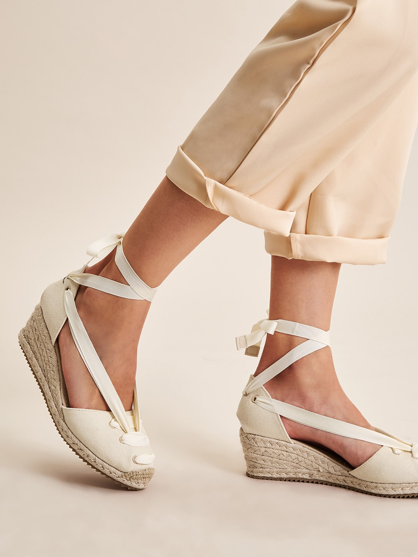 women shoes wedges tie leg espadrille wedges