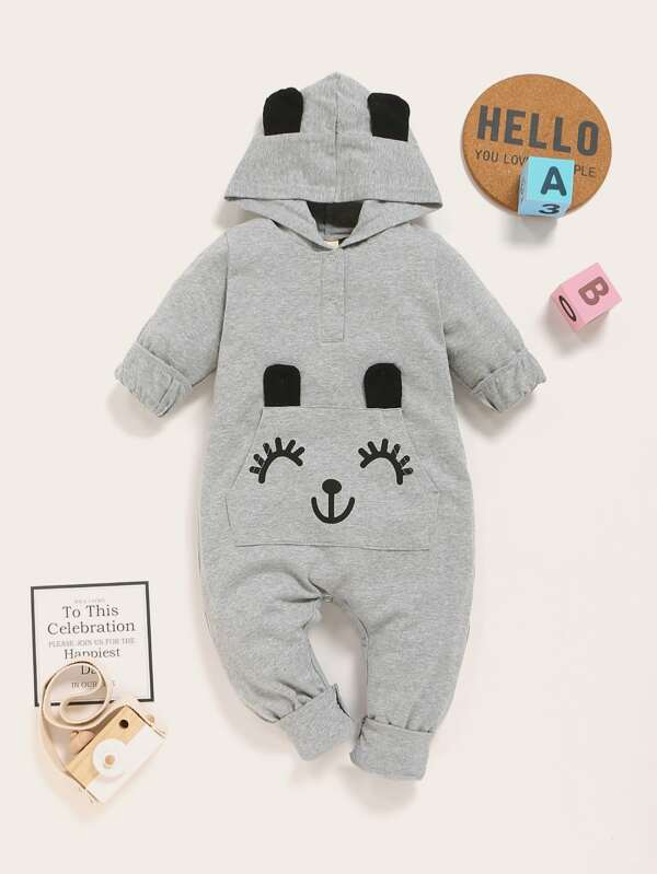 baby boy hooded jumpsuit
