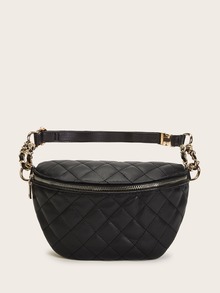 Zip Front Quilted Fanny Pack
