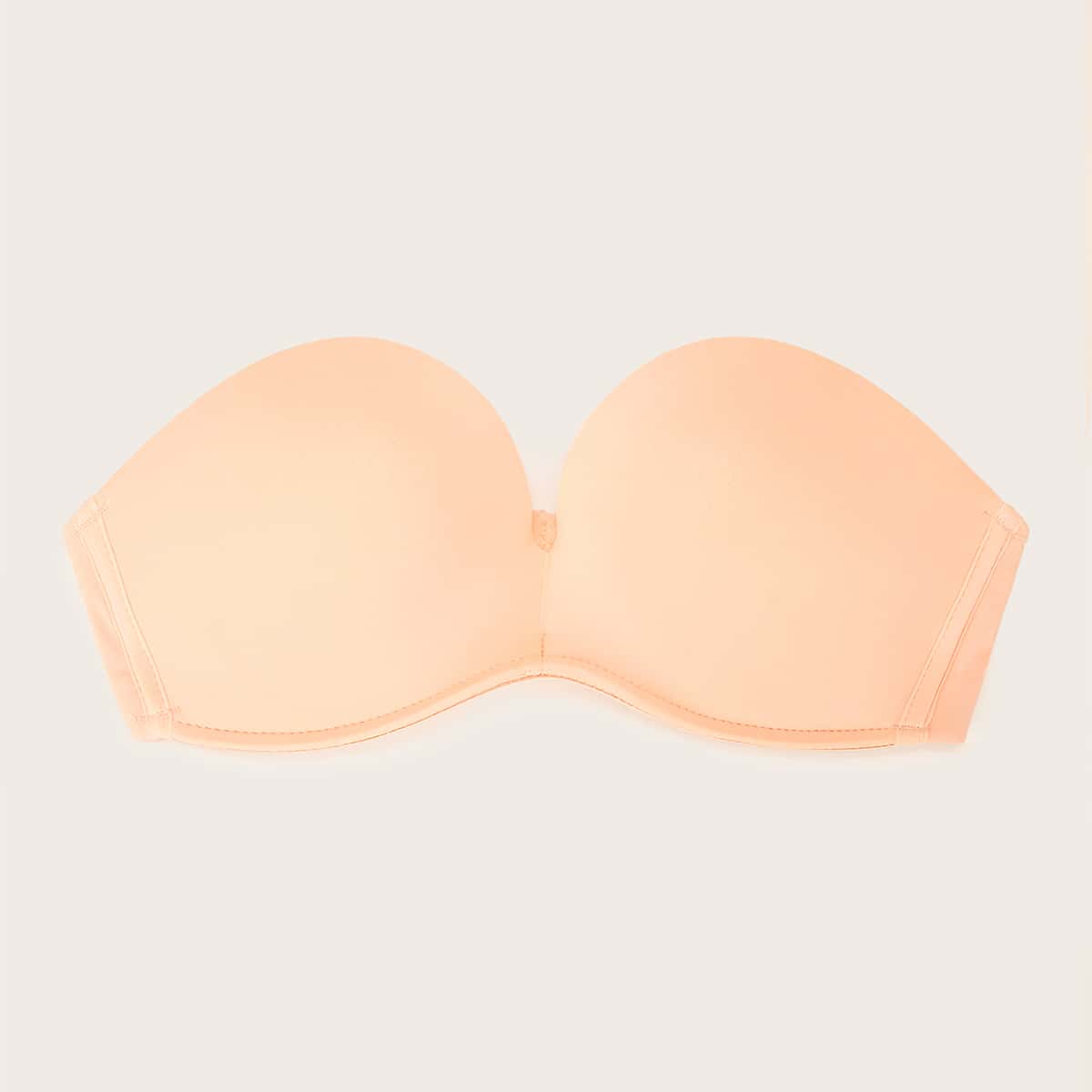 Solid Bandeau Bra, Nude