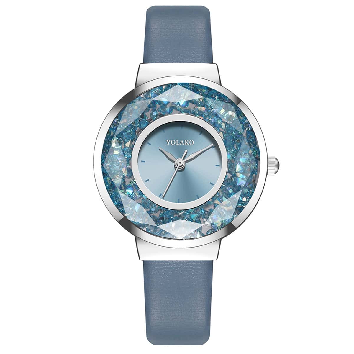 

Pu Leather Strap Quicksand Watch