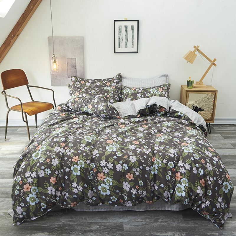 

Floral Overlay Print Sheet Set, Multicolor