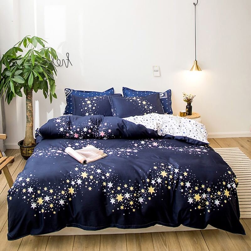 

Star Print Sheet Set, Navy