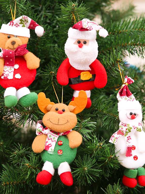 

1pc Christmas Tree Hanging Ornament, Multicolor