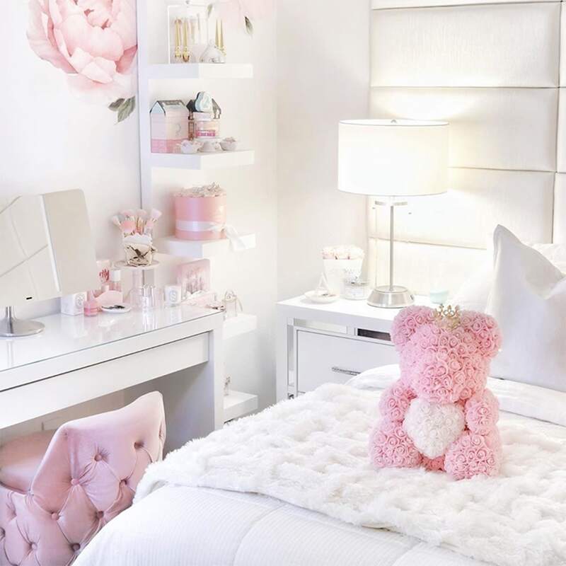 

DIY Artificial Rose Flower Bear Set, Multicolor