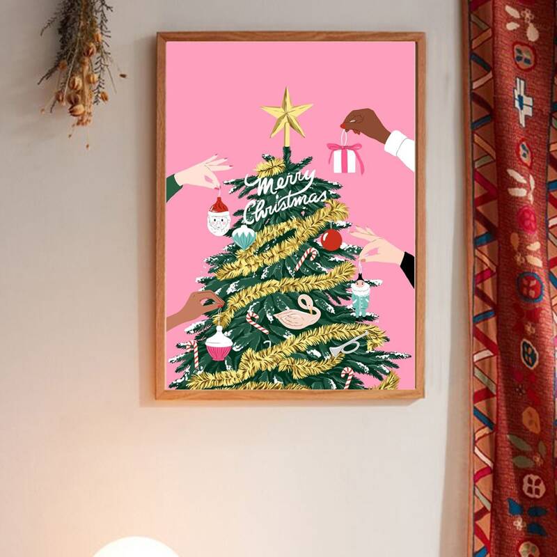 

Christmas Tree Wall Art Print Without Frame