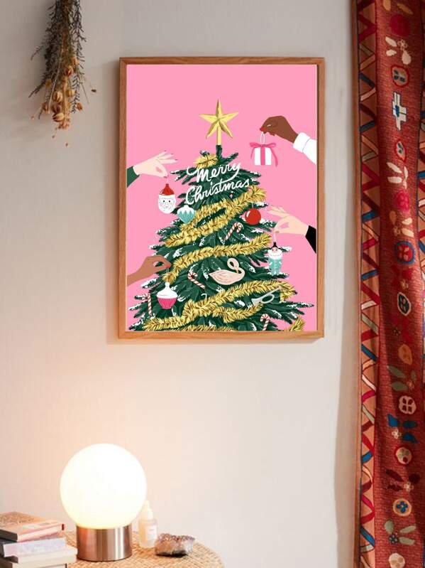 

Christmas Tree Wall Art Print Without Frame