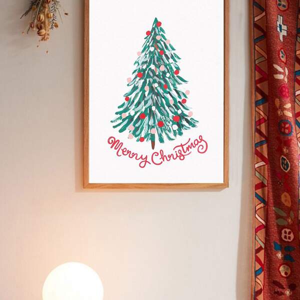

Christmas Tree Wall Art Print Without Frame