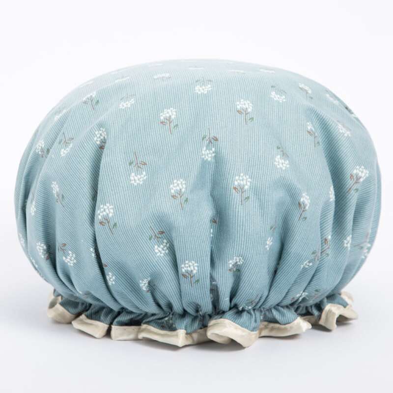 

3pcs Random Floral Print Waterproof Shower Cap, Multicolor