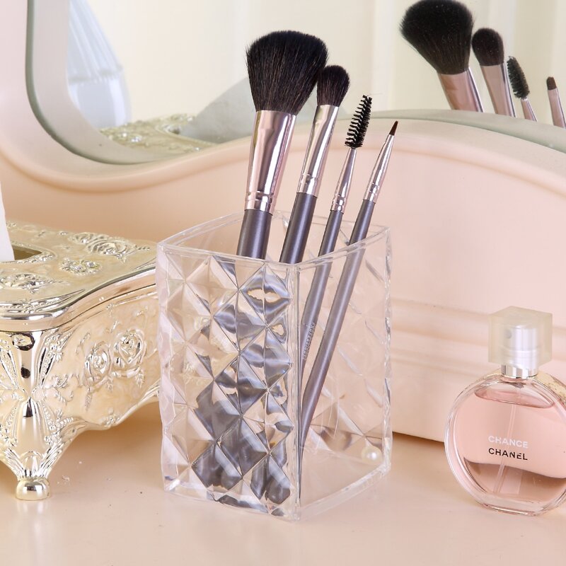 

Clear Makeup Brush Storage Bucket