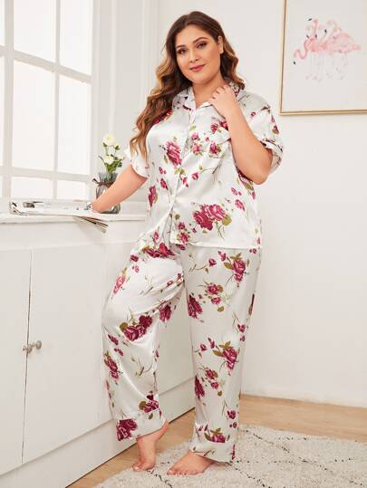 Sesto Senso/® Pijama Mujer Algodon 100/% Ropa De Dormir Conjunto de 2 Piezas Camisa Manga Larga o Corto Pantalones Largos o 3//4 con 2 Bolsillos