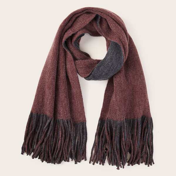 

Fringe Hem Scarf, Multicolor