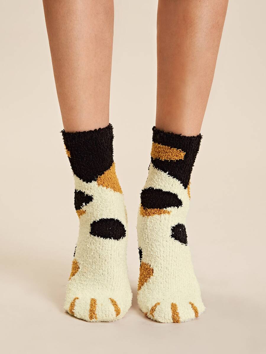 Calcetines mullidos gráficos 1 par - Multicolor - Ver 1