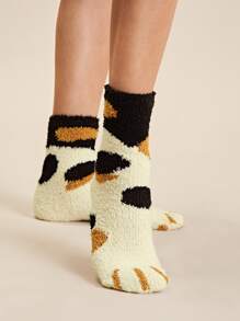 Calcetines mullidos gráficos 1 par - Multicolor - Ver 3