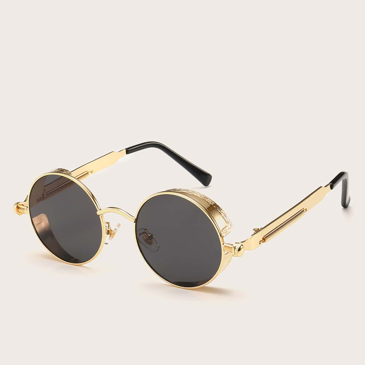 

Guys Round Frame Vintage Sunglasses, Multicolor