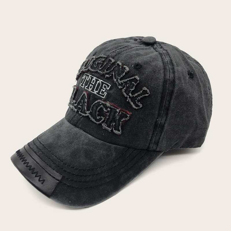 

Guys Slogan Embroidery Baseball Cap, Grey