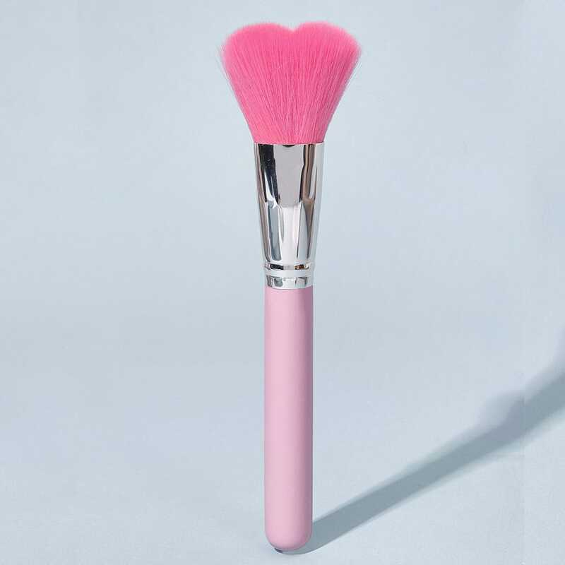 

Heart Design Makeup Brush, Pink