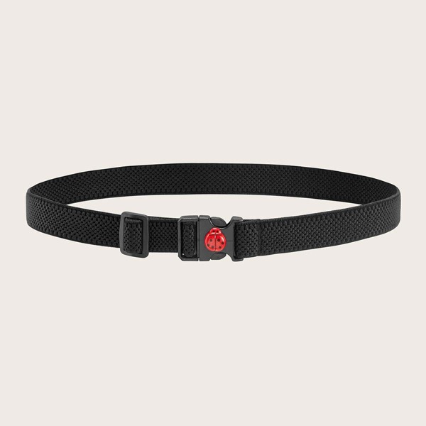 

Toddler Kids Ladybug Buckle Belt, Black