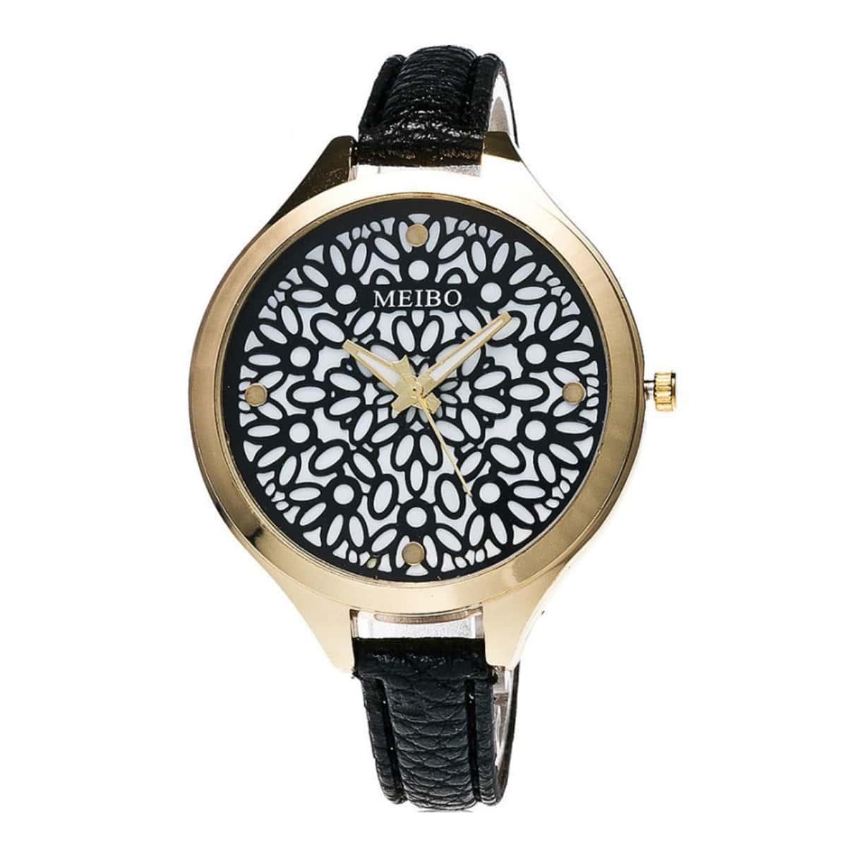 

Thin Leather Strap Quartz Watch