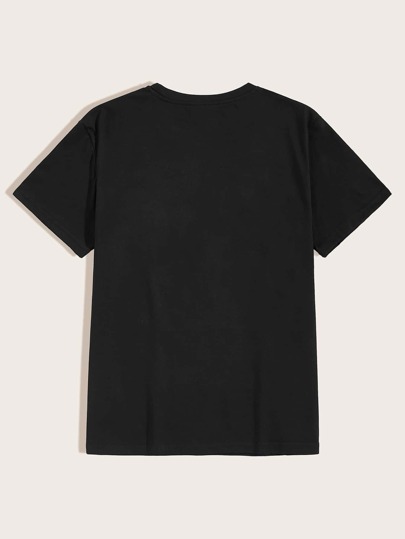 Guys Hands Graphic Round Neck Tee