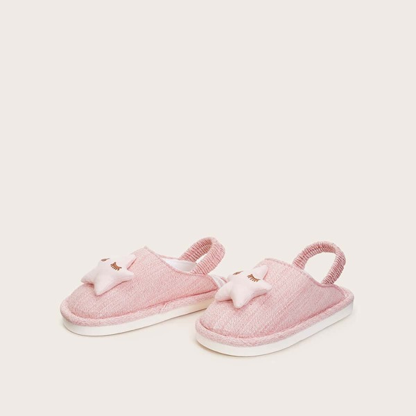 

Toddler Girls Star Decor Slingback Slippers, Pink