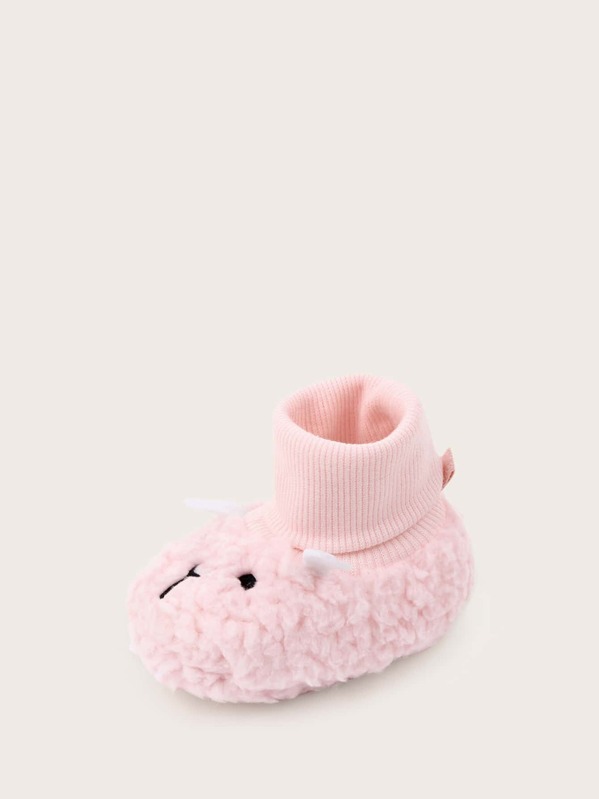 

Baby Girl Cartoon Design Fluffy Boots, Pink