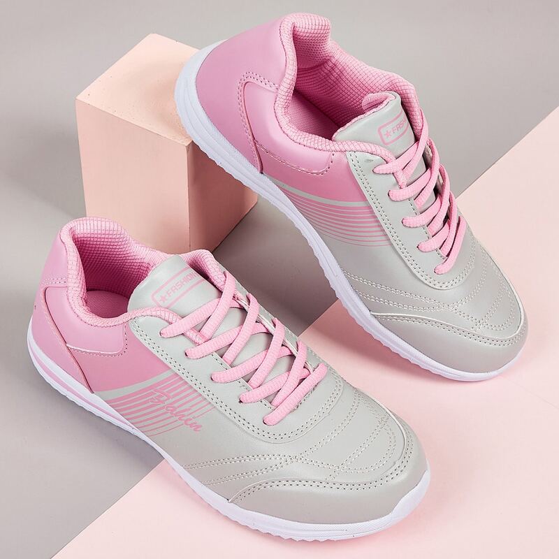 

Colorblock Lace-up Front Sneakers, Multicolor