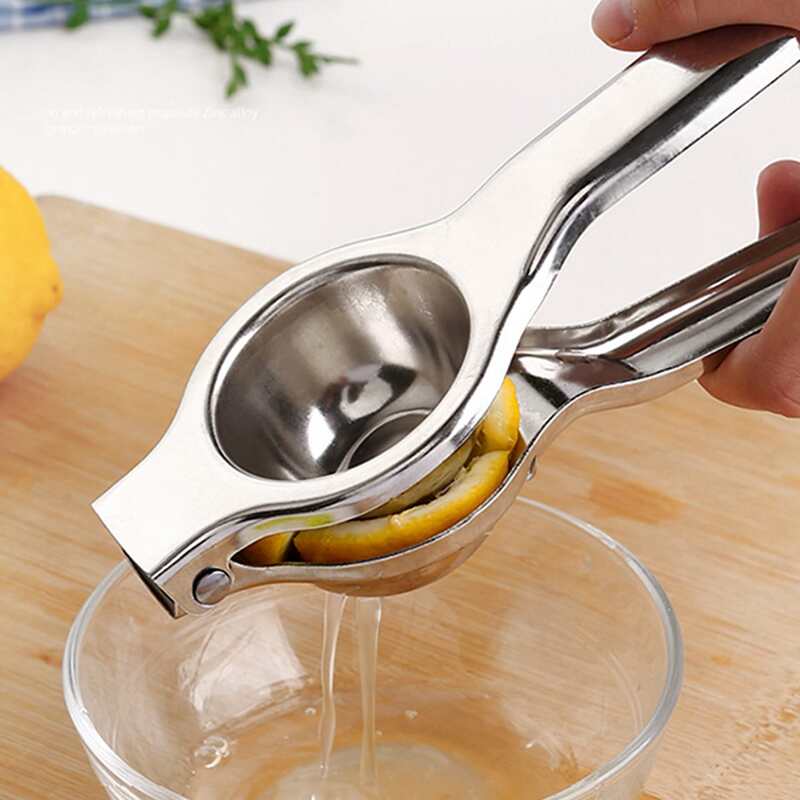 

Stainless Steel Manual Lemon Juicer, Silver