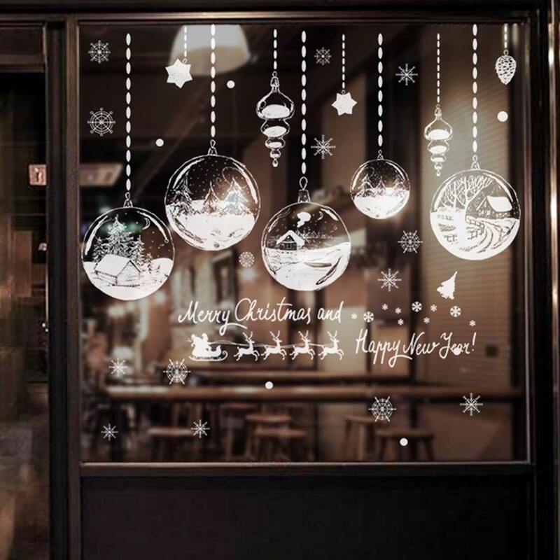 

Christmas Crystal Ball Print Wall Sticker