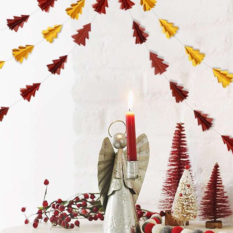 

1pc Paper Tree Decorative Garland, Multicolor
