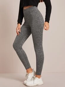 Mulvari Wide Waistband Solid Leggings