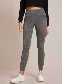 Mulvari Wide Waistband Solid Leggings