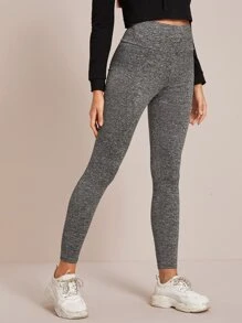 Mulvari Wide Waistband Solid Leggings