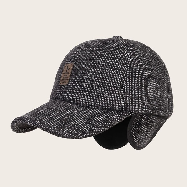 

Men Slogan Patched Baseball Cap, Grey