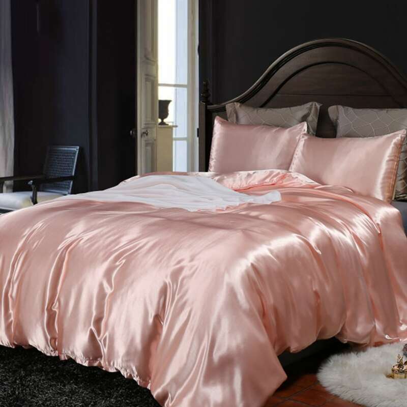 

Satin Sheet Set, Baby pink